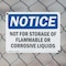Signmission Not For Storage Of Flammable Or Corrosive Liquids OSHA Notice Sign, Plastic, 14in W x 10in L, 2PK OS-2PACK-NS-P-1014-L-15181 - alternate 6